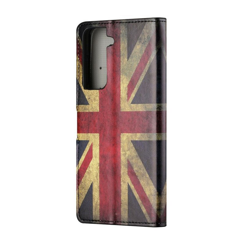 Folio-hoesje voor Samsung Galaxy S21 5G Engelse Vlag