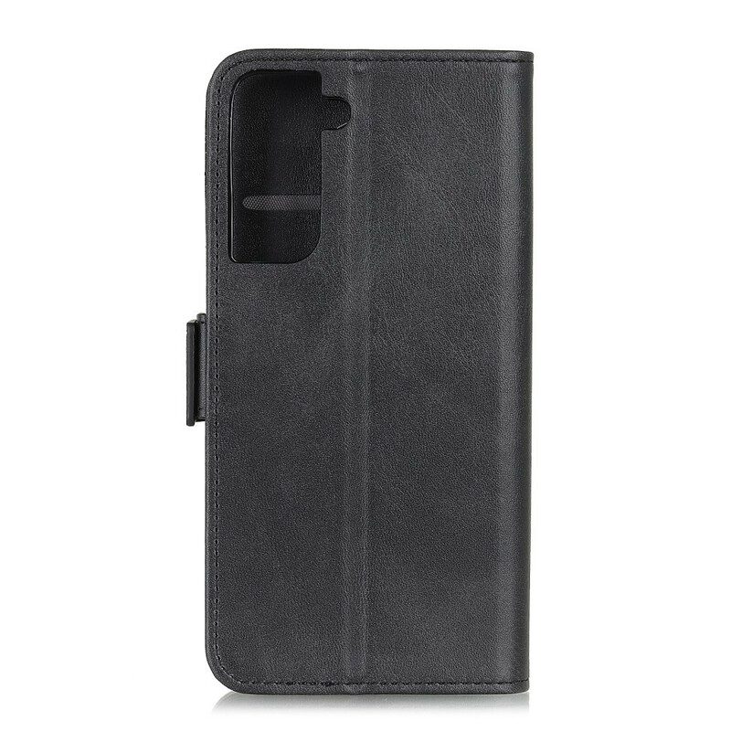 Folio-hoesje voor Samsung Galaxy S21 5G Flip Case Dubbele Klep