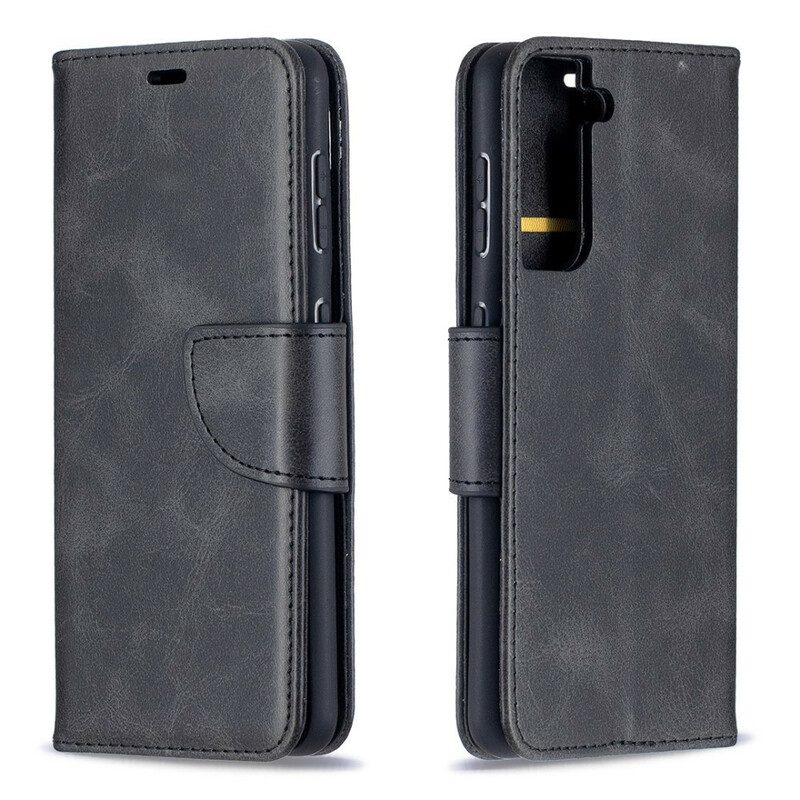 Folio-hoesje voor Samsung Galaxy S21 5G Flip Case Gladde Flap Schuin