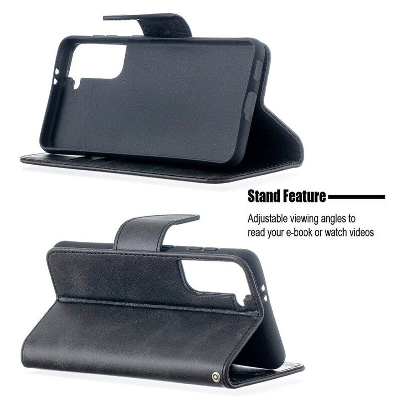 Folio-hoesje voor Samsung Galaxy S21 5G Flip Case Gladde Flap Schuin