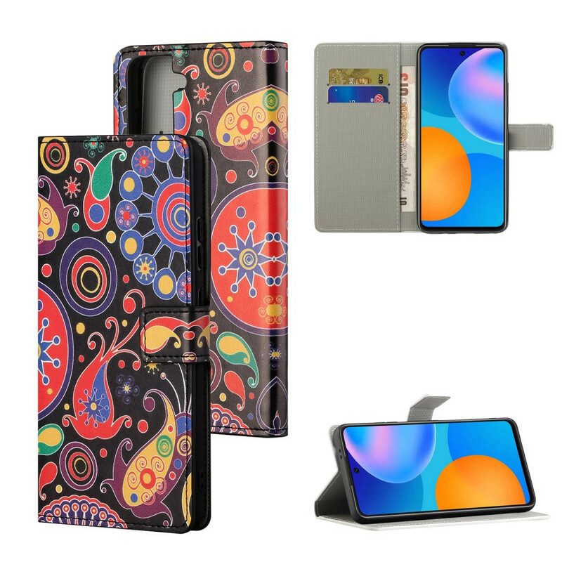 Folio-hoesje voor Samsung Galaxy S21 5G Galaxy-ontwerp