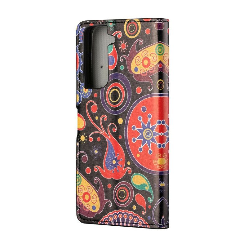 Folio-hoesje voor Samsung Galaxy S21 5G Galaxy-ontwerp