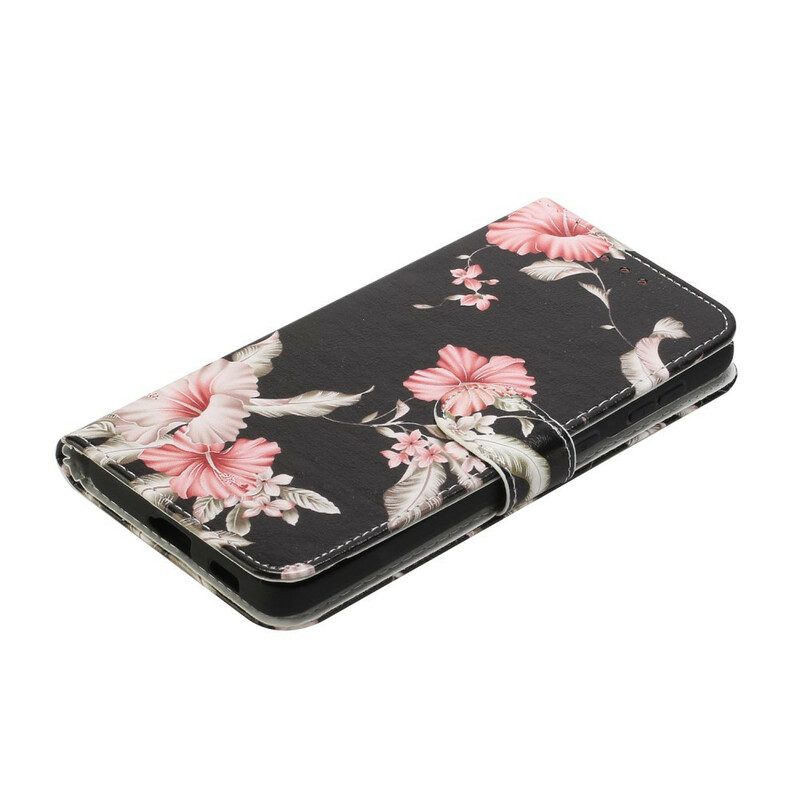 Folio-hoesje voor Samsung Galaxy S21 5G Gekke Bloemen