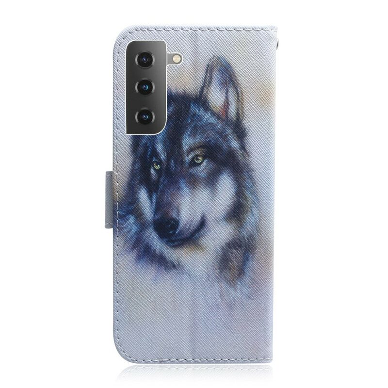 Folio-hoesje voor Samsung Galaxy S21 5G Honden Uiterlijk