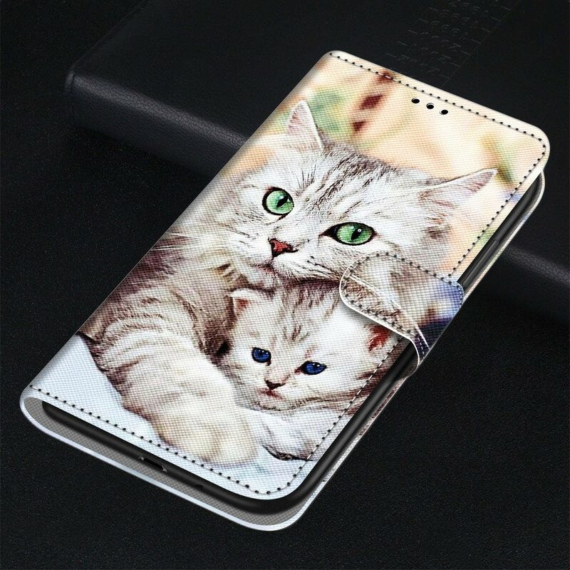 Folio-hoesje voor Samsung Galaxy S21 5G Katten Familie