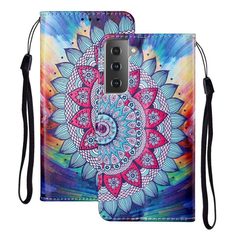 Folio-hoesje voor Samsung Galaxy S21 5G Koning Mandala