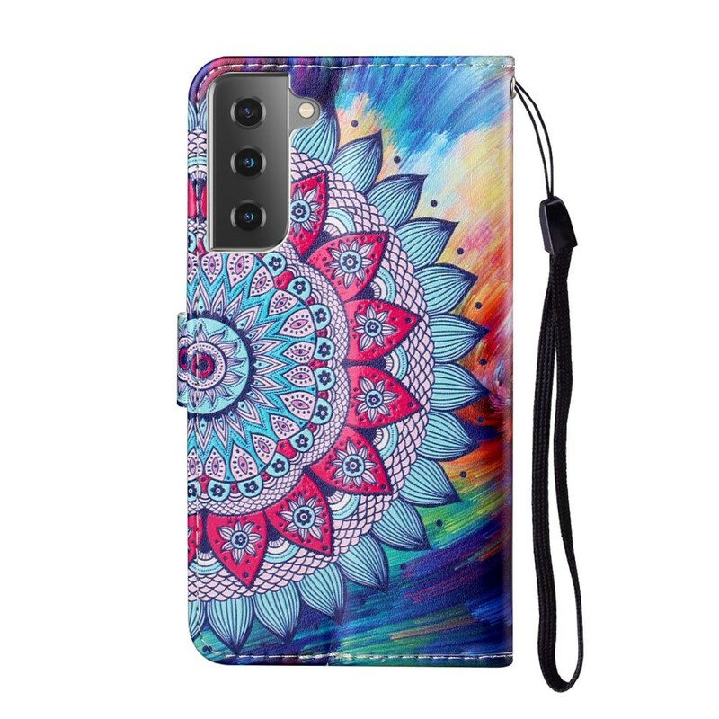 Folio-hoesje voor Samsung Galaxy S21 5G Koning Mandala