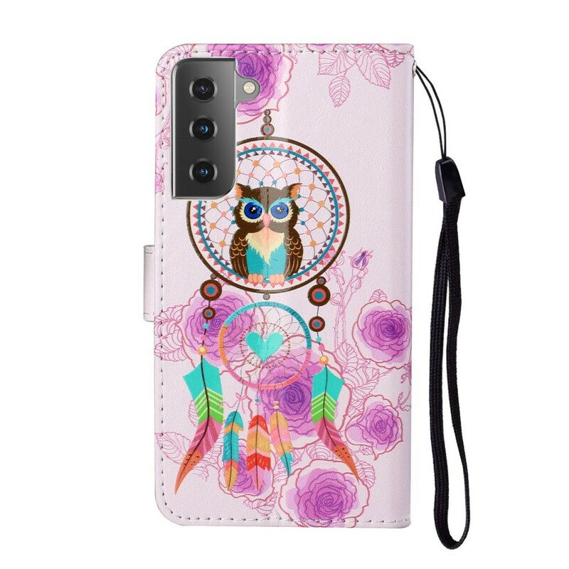 Folio-hoesje voor Samsung Galaxy S21 5G Koning Uil