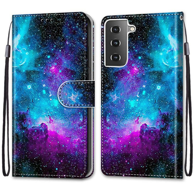 Folio-hoesje voor Samsung Galaxy S21 5G Kosmische Hemel