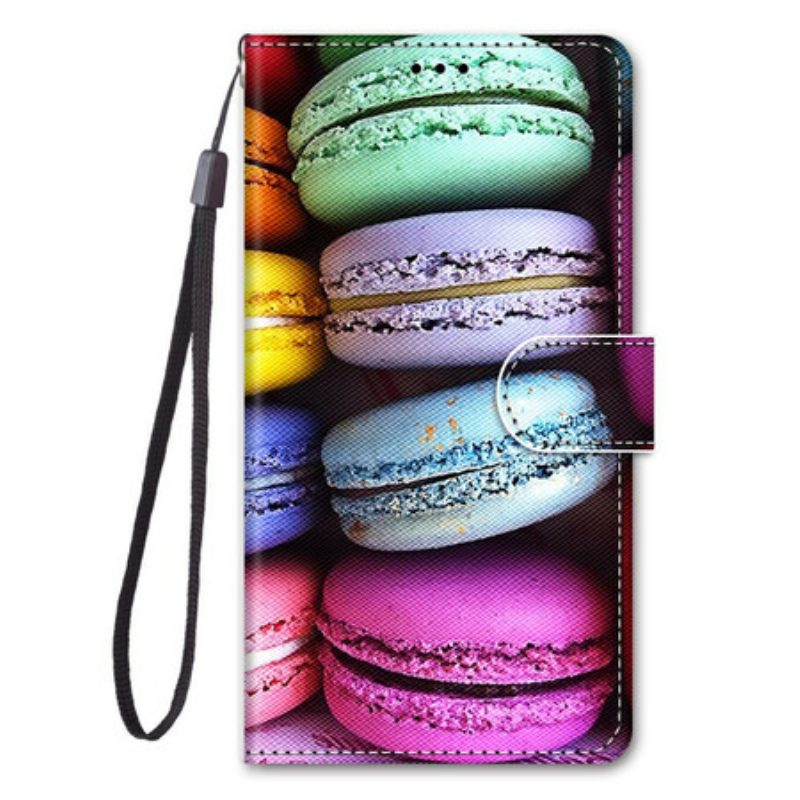 Folio-hoesje voor Samsung Galaxy S21 5G Macarons