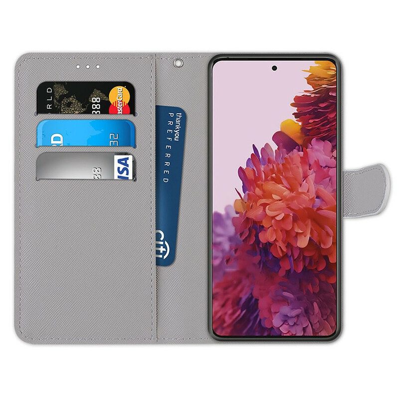 Folio-hoesje voor Samsung Galaxy S21 5G Magische Bloemen