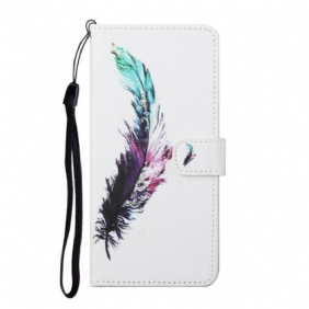 Folio-hoesje voor Samsung Galaxy S21 5G Met Ketting Veer Met Koord