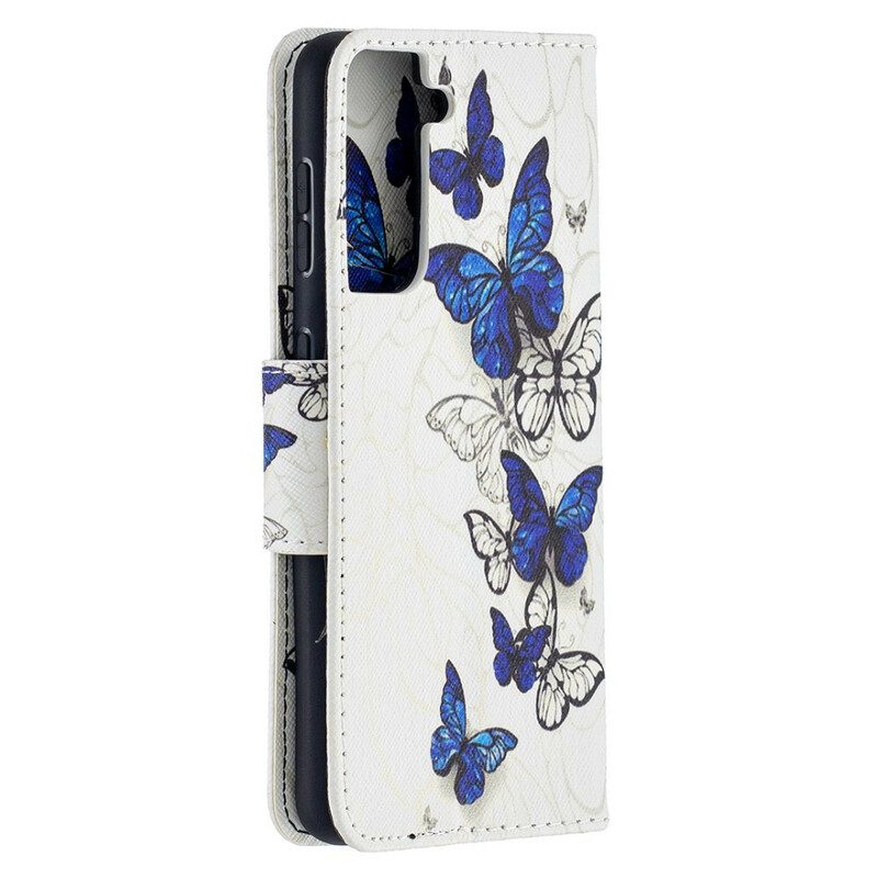 Folio-hoesje voor Samsung Galaxy S21 5G Prachtige Vlinders