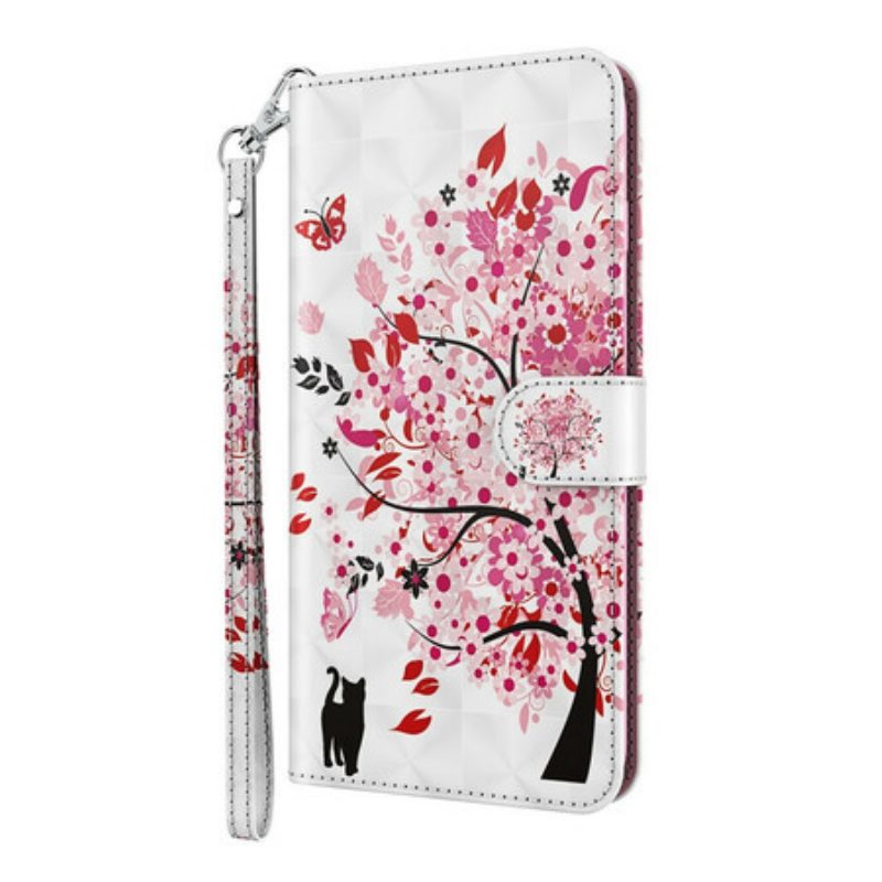 Folio-hoesje voor Samsung Galaxy S21 5G Roze Boom