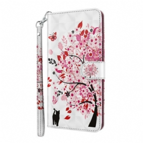 Folio-hoesje voor Samsung Galaxy S21 5G Roze Boom