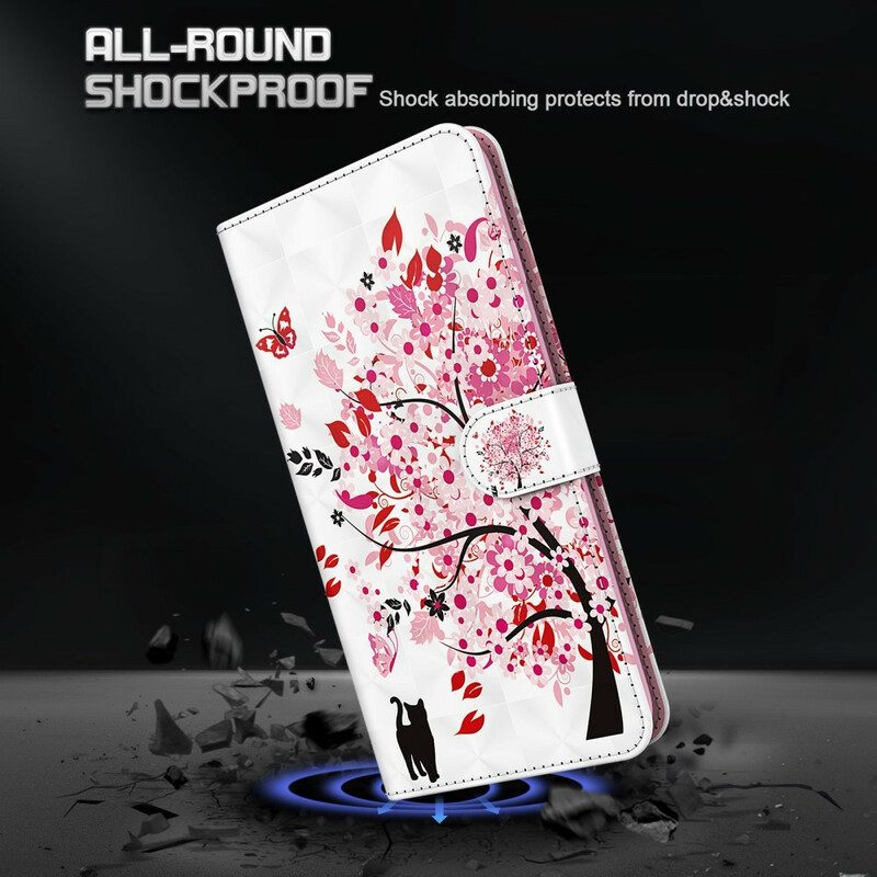 Folio-hoesje voor Samsung Galaxy S21 5G Roze Boom