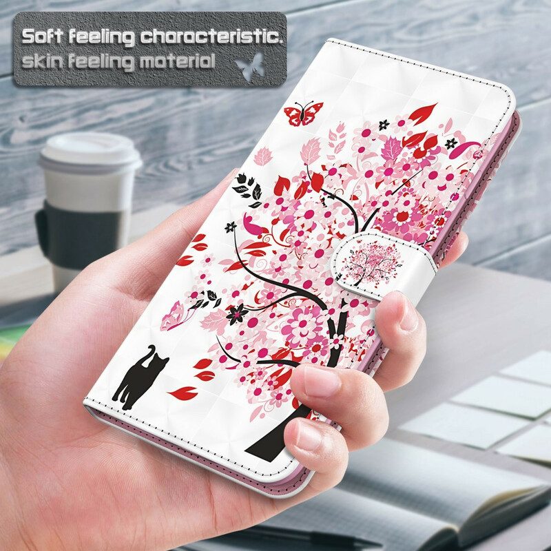 Folio-hoesje voor Samsung Galaxy S21 5G Roze Boom