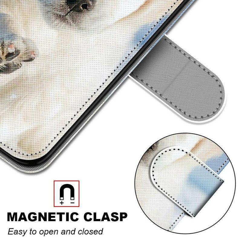 Folio-hoesje voor Samsung Galaxy S21 5G Schattige Hond