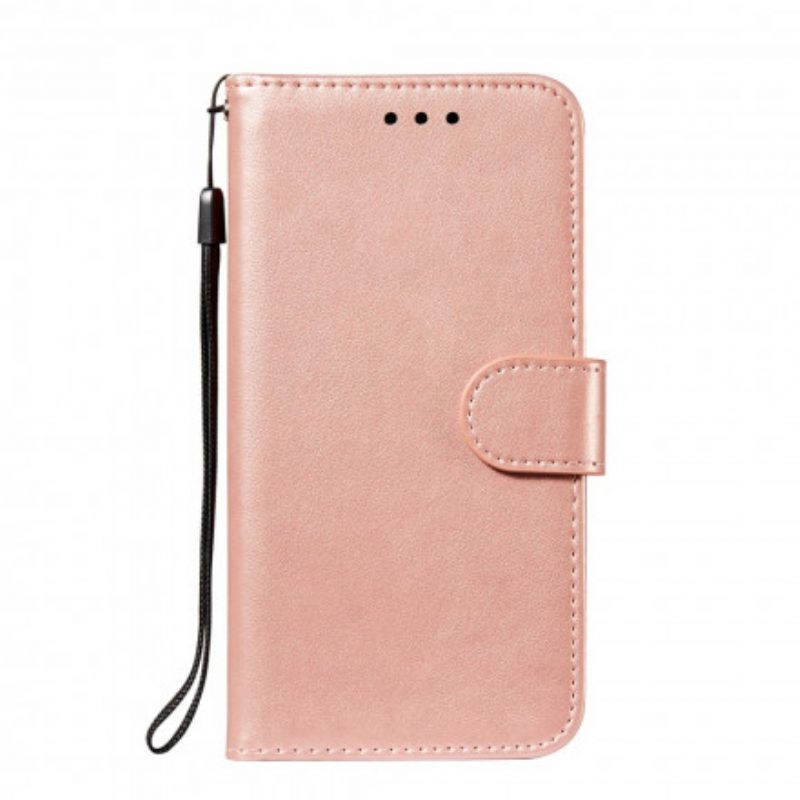 Folio-hoesje voor Samsung Galaxy S21 5G Stijl Lederen Gesp Omkeerbaar