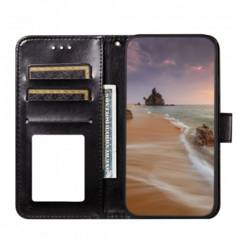 Folio-hoesje voor Samsung Galaxy S21 5G Stijl Lederen Gesp Omkeerbaar