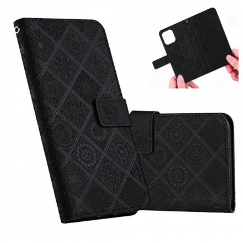 Folio-hoesje voor Samsung Galaxy S21 5G Tapijt Patroon