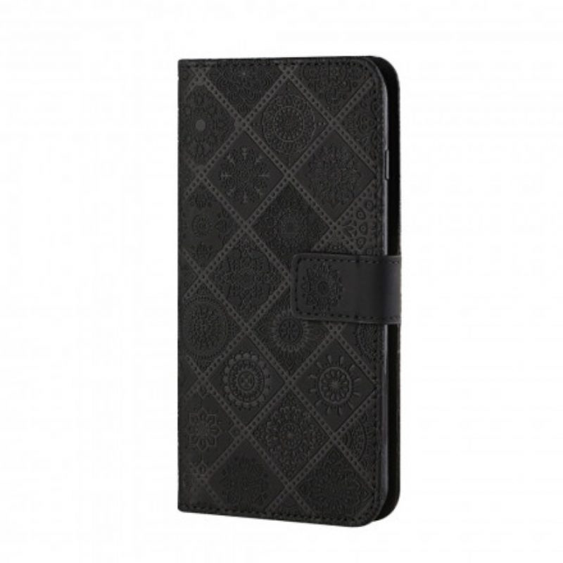 Folio-hoesje voor Samsung Galaxy S21 5G Tapijt Patroon