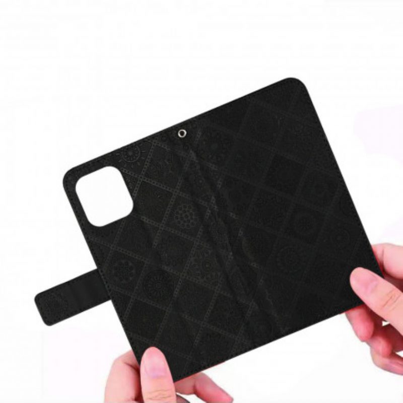 Folio-hoesje voor Samsung Galaxy S21 5G Tapijt Patroon