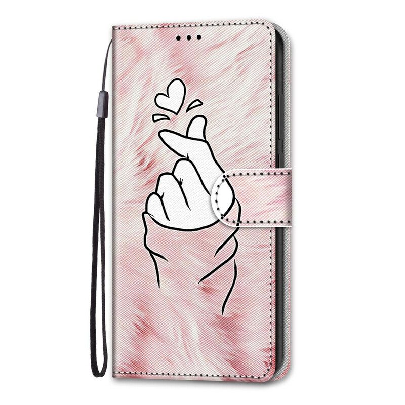 Folio-hoesje voor Samsung Galaxy S21 5G Vinger Hart