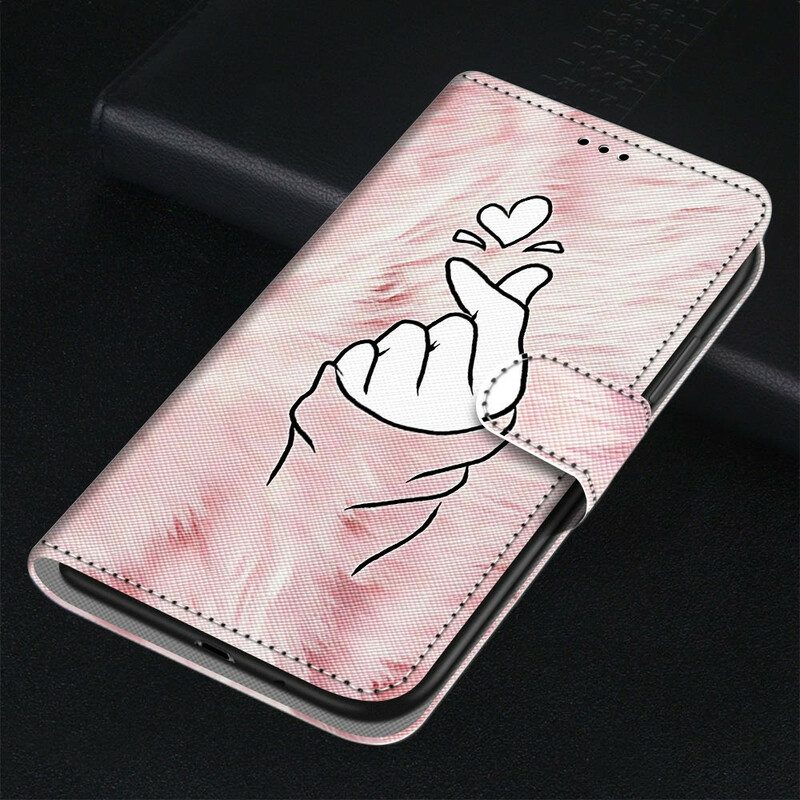 Folio-hoesje voor Samsung Galaxy S21 5G Vinger Hart