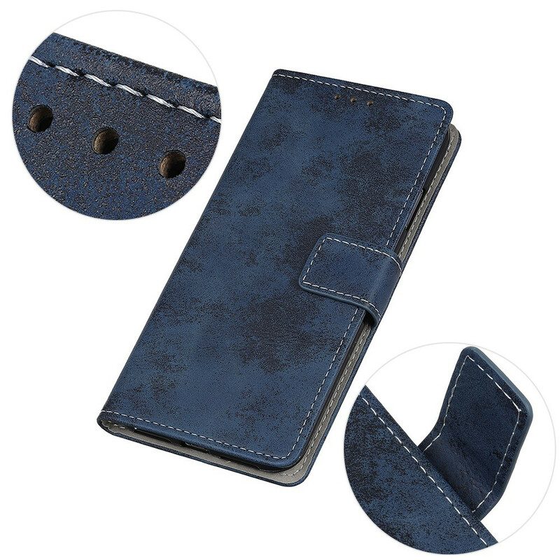 Folio-hoesje voor Samsung Galaxy S21 5G Vintage Kunstleer