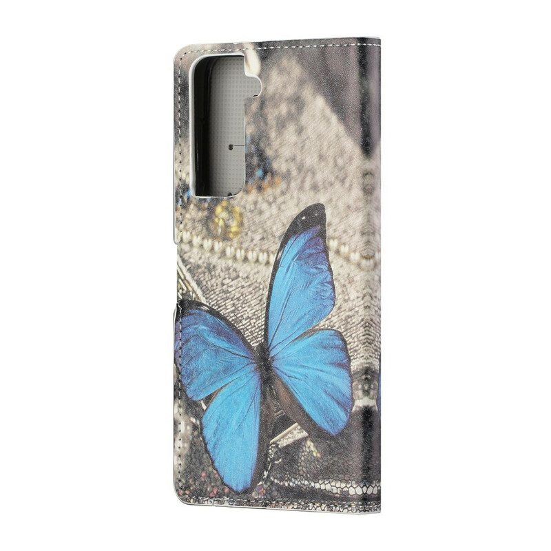 Folio-hoesje voor Samsung Galaxy S21 5G Vlinders