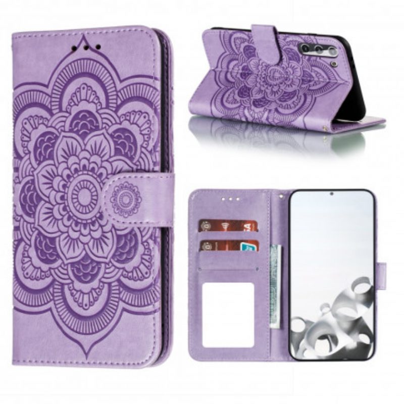 Folio-hoesje voor Samsung Galaxy S21 5G Volledige Mandala