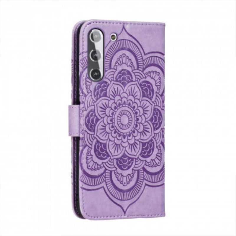 Folio-hoesje voor Samsung Galaxy S21 5G Volledige Mandala