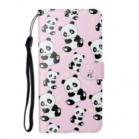 Folio-hoesje voor Samsung Galaxy S21 5G Welke Panda's