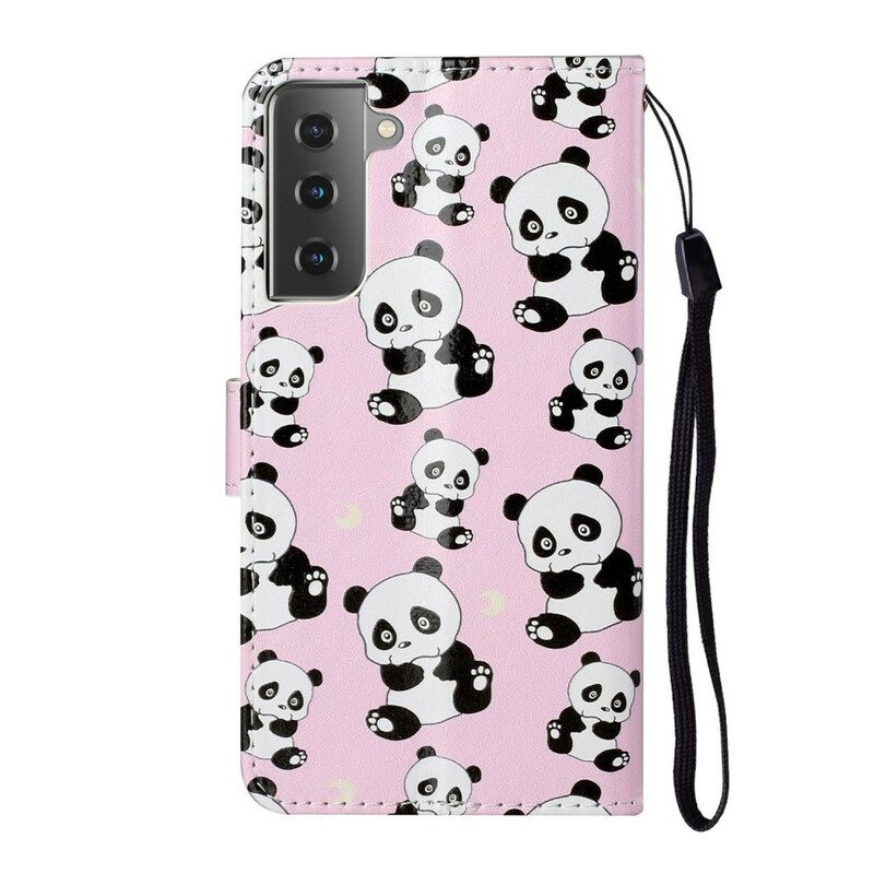 Folio-hoesje voor Samsung Galaxy S21 5G Welke Panda's