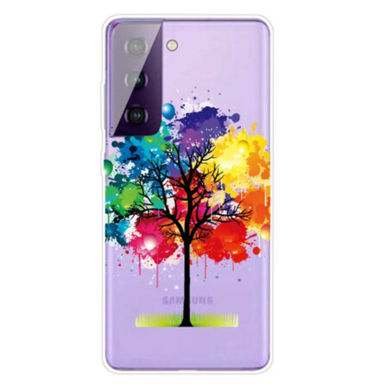 Hoesje voor Samsung Galaxy S21 5G Aquarel Boom