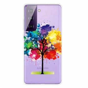 Hoesje voor Samsung Galaxy S21 5G Aquarel Boom