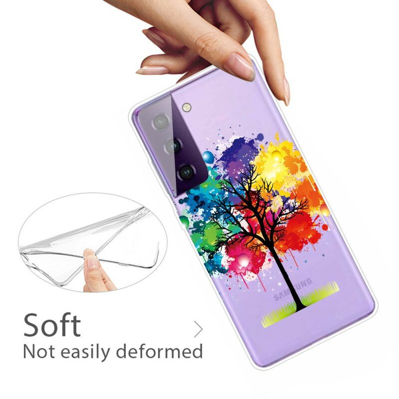 Hoesje voor Samsung Galaxy S21 5G Aquarel Boom