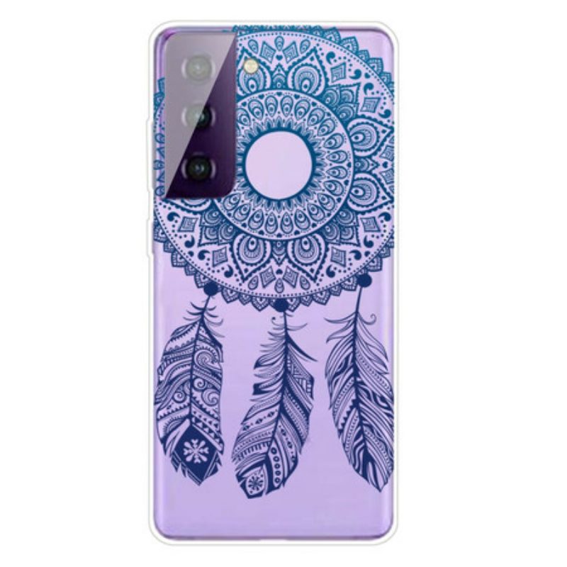 Hoesje voor Samsung Galaxy S21 5G Enkelbloemige Mandala