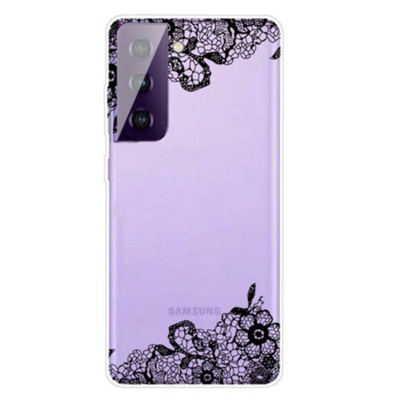 Hoesje voor Samsung Galaxy S21 5G Fijne Kant