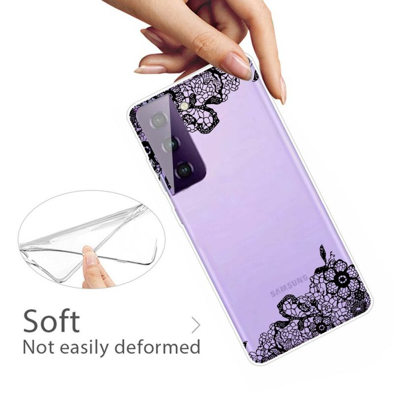 Hoesje voor Samsung Galaxy S21 5G Fijne Kant