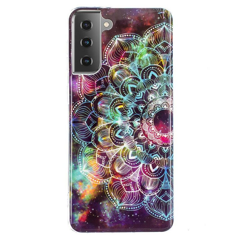 Hoesje voor Samsung Galaxy S21 5G Fluorescerende Bloemenserie