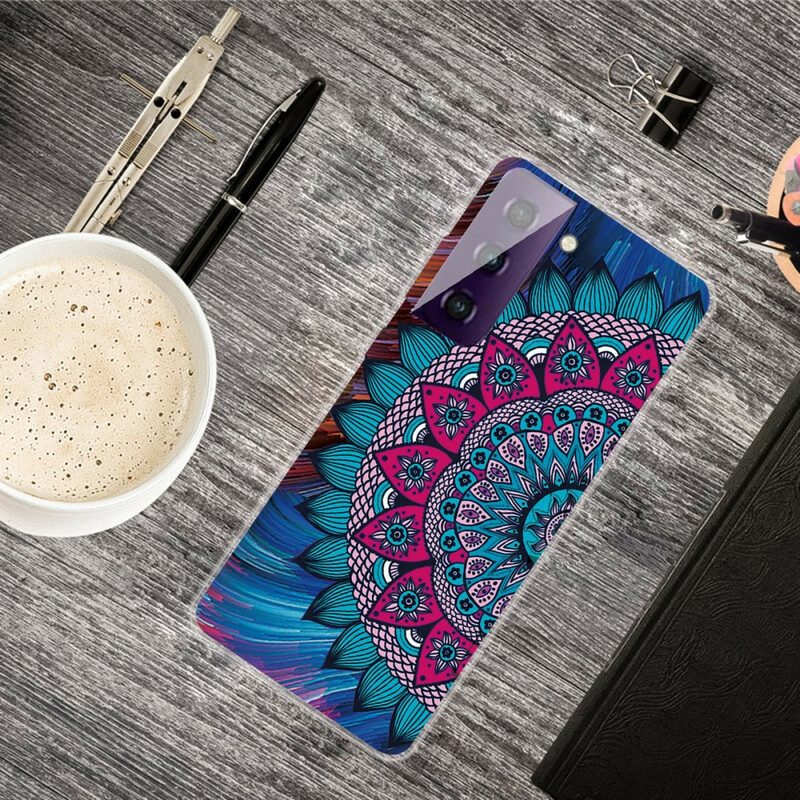 Hoesje voor Samsung Galaxy S21 5G Kleurrijke Mandala