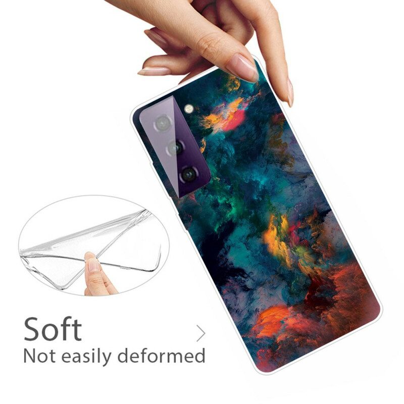 Hoesje voor Samsung Galaxy S21 5G Kleurrijke Wolken