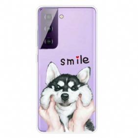 Hoesje voor Samsung Galaxy S21 5G Lach Hond