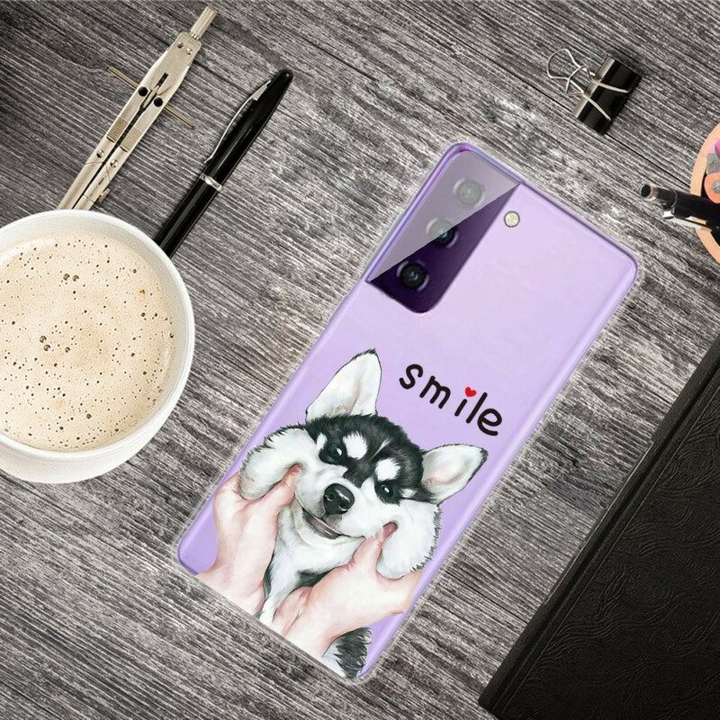 Hoesje voor Samsung Galaxy S21 5G Lach Hond