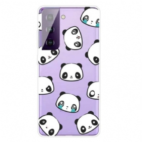 Hoesje voor Samsung Galaxy S21 5G Sentimentele Panda's