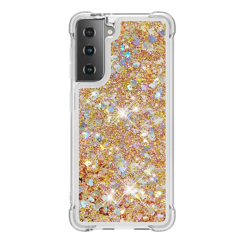 Hoesje voor Samsung Galaxy S21 5G Verlangens Pailletten