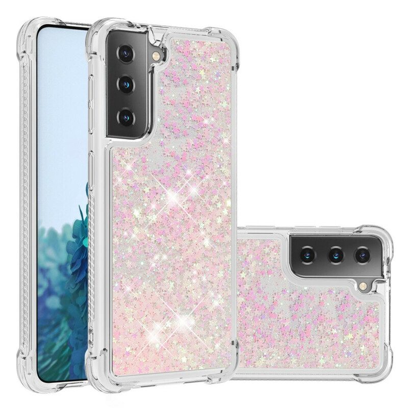 Hoesje voor Samsung Galaxy S21 5G Verlangens Pailletten