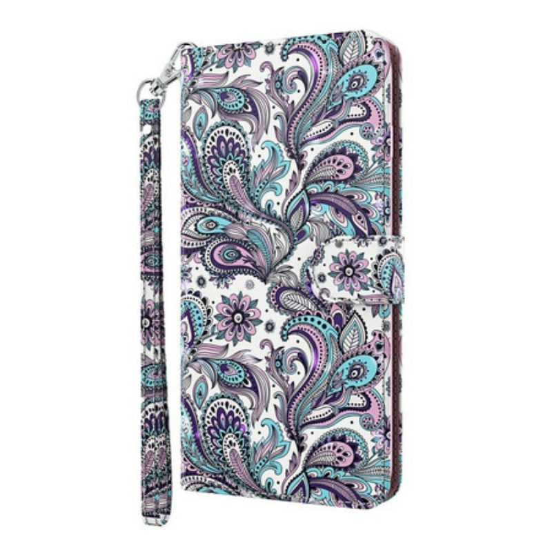 Leren Hoesje voor Samsung Galaxy S21 5G Chique Kant